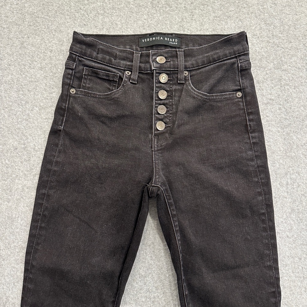 Veronica Beard Debbie Skinny Jeans - Onyx - Picture 8 of 8